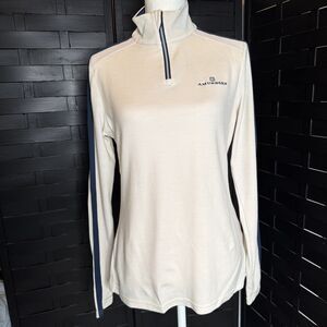Amundsen Sports Women 5Mila Half Zip Wool Blend L Base Layer Skiing Winter Sport